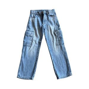 Zara Boys' Blue Cargo Jeans